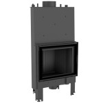 Teplovodní krbová vložka Kratki NADIA BLACK 10 rovná, černé obložení Termotec
